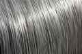 Aluminium wire spool texture Royalty Free Stock Photo