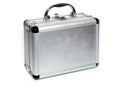 Aluminiun suitcase Royalty Free Stock Photo
