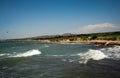 Aluminos coastline view from Marine Marina, Cyprus Royalty Free Stock Photo