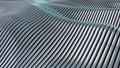 Aluminum abstract silver stripe pattern background. 3d illustration. 3d render. Royalty Free Stock Photo