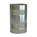 Aluminum barrel isolated on the white background 3d rendering Royalty Free Stock Photo