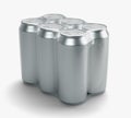 Aluminum Beverage Can 6 Pack Royalty Free Stock Photo