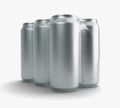 Aluminum Beverage Can 6 Pack Royalty Free Stock Photo