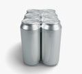Aluminum Beverage Can 6 Pack Royalty Free Stock Photo