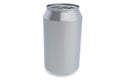 Aluminum blank soda can isolated