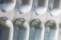 Aluminum blister pack for drug pills capsules Royalty Free Stock Photo