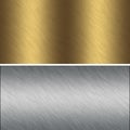 Aluminum, bronze textures Royalty Free Stock Photo