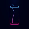 Aluminum can line nolan icon. Simple thin line, outline vector of web icons for ui and ux, website or mobile application