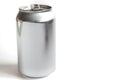 aluminum can 330 ml on a white background, space for text Royalty Free Stock Photo