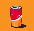 Aluminum cans for beer and soft drinks or energy Royalty Free Stock Photo