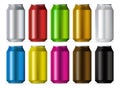 Aluminum cans color set