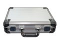 Aluminum case isolated on white background Royalty Free Stock Photo