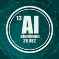 Aluminum chemical element.