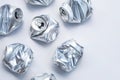 Aluminum drinking cans sorting for recycle Royalty Free Stock Photo