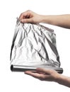 Aluminum foil Royalty Free Stock Photo