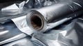 aluminum foil, clipping path, full depth of field Royalty Free Stock Photo