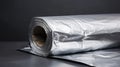 aluminum foil, clipping path, full depth of field Royalty Free Stock Photo