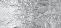 Aluminum Foil Paper, Wrinkled Aluminium Paper Pattern, Crumpled Tin Material Piece Royalty Free Stock Photo