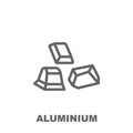 Aluminum icon. Element of row matterial icon. Thin line icon for website design and development, app development. Premium icon
