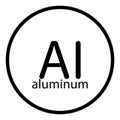 aluminum icon vector