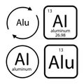 aluminum icon vector