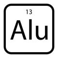 aluminum icon vector