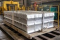 aluminum ingot being transported via air or sea