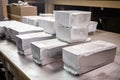 aluminum ingot, freshly cast and ready for processing