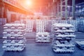 Aluminum ingots Royalty Free Stock Photo