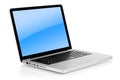 Aluminum laptop Royalty Free Stock Photo