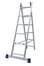 Aluminum metal step-ladder Royalty Free Stock Photo