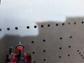 Aluminium Metlizing of steel Plates with Flame Spray Gun