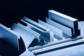 Aluminum profile for window, door Royalty Free Stock Photo