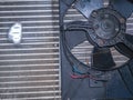 Aluminum radiator for engine cooling with blower fan