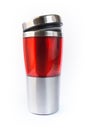 Aluminum red mug Royalty Free Stock Photo