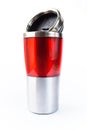 Aluminum red mug Royalty Free Stock Photo