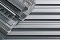Aluminum sectional strips Royalty Free Stock Photo