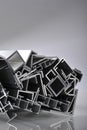 Aluminum sectional strips Royalty Free Stock Photo