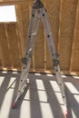 Aluminum self-standing ladder