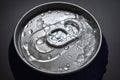 Aluminum Soda, Beer Can With Water Drops Royalty Free Stock Photo