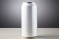 Aluminum soda can mock-up fresh cold fuzzy drink container cola beverage blank aluminium jar refreshing syrup steel Royalty Free Stock Photo