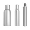 Aluminum spray tin mockup. Aerosol spray container