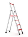 Aluminum step-ladder Royalty Free Stock Photo