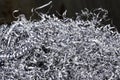 Aluminum swarfs Royalty Free Stock Photo