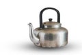 Aluminum tea pot kettle stove top isolated