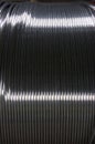 Aluminum wire on big spool #4 Royalty Free Stock Photo