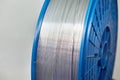 Aluminum wire in coil Royalty Free Stock Photo