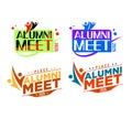 alumni meet logo, reunion logo