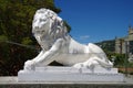 ALUPKA, CRIMEA-June, 2018: Sculpture Lion in Vorontsov Palace