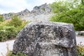 Stone and tree in park The Valley of Ghosts Royalty Free Stock Photo